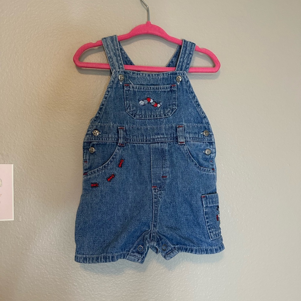 Osh Kosh caterpillar Infant baby Overalls size 3/6 months vintage 90s
